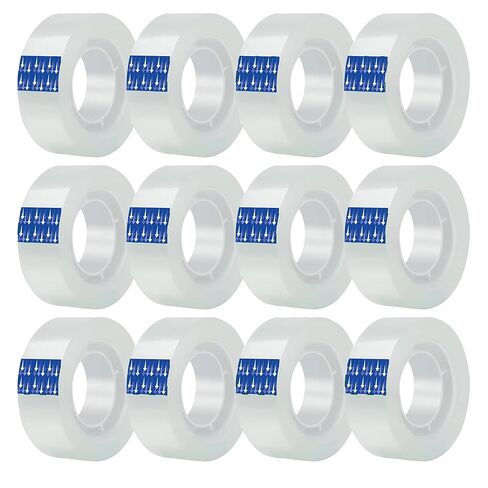 Transparent Tape 12 Pack Refills Rolls 3/4 x 1000 Inches, 1 inch Core, for Office, Home, School. in Saudi Arabia