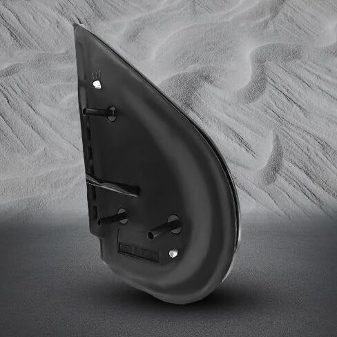 PM Auto Left Driver Side Power Heated Foldaway View Mirror Chrome/Flat Black Textured 10H5P For 2007-2014 Chevrolet Tahoe in Kuwait