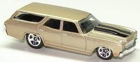 HOT WHEELS 2009 NEW MODELS GOLD '70 CHEVELLE SS WAGON 19/42 5 SPOKE in Saudi Arabia