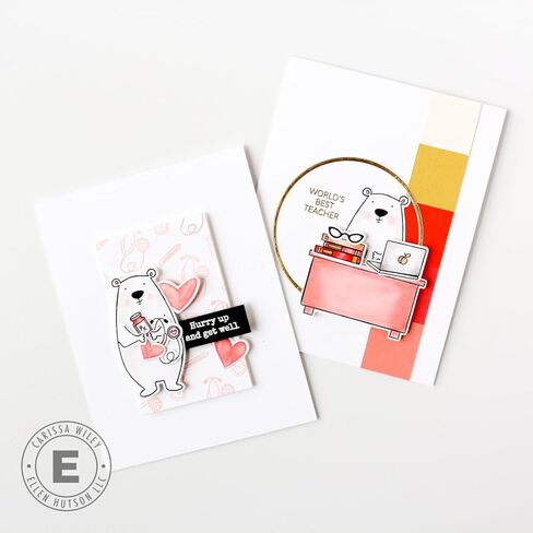 Ellen Hutson, Essentials by Ellen, Bear Ware Dress Up 1 Stamp & Die Set Combo (Coordinates with All Inside Stamp Set - Sold Separately), Stamping, Card Making, Papercrafts, Scrapbooking, DIY in Kuwait