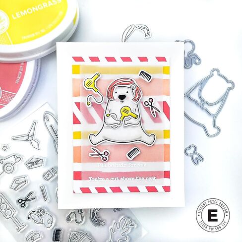 Ellen Hutson, Essentials by Ellen, Bear Ware Dress Up 1 Stamp & Die Set Combo (Coordinates with All Inside Stamp Set - Sold Separately), Stamping, Card Making, Papercrafts, Scrapbooking, DIY in Kuwait