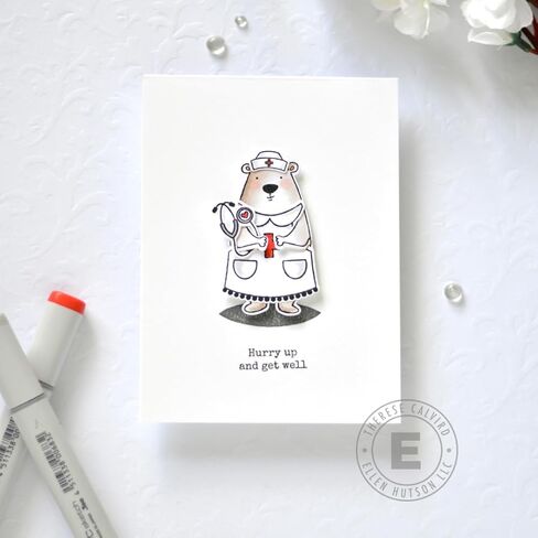 Ellen Hutson, Essentials by Ellen, Bear Ware Dress Up 1 Stamp & Die Set Combo (Coordinates with All Inside Stamp Set - Sold Separately), Stamping, Card Making, Papercrafts, Scrapbooking, DIY in Kuwait