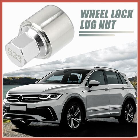 ACROPIX 533 Vehicle Wheel Lock Lug Nut Anti Theft Lug Nut Screw Removal Socket Key Wheel Lock Key for Volkswagen Touareg Scirocco Magotan Tiguan Car Parts in Kuwait