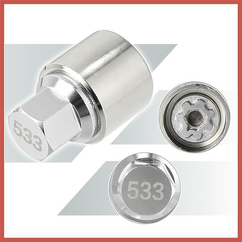 ACROPIX 533 Vehicle Wheel Lock Lug Nut Anti Theft Lug Nut Screw Removal Socket Key Wheel Lock Key for Volkswagen Touareg Scirocco Magotan Tiguan Car Parts in Kuwait