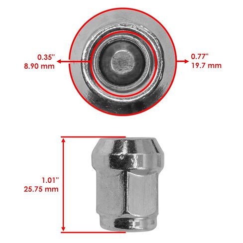 Caltric Cast Wheel Nuts Compatible with Yamaha Kodiak 450 YFM450K EPS SE 2018-2024 / Kodiak 700 YFM700K EPS SE 2016-2023 in Kuwait
