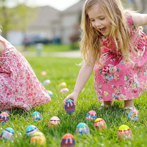 24 Pack Prefilled Easter Eggs with Slow Rising Squishy Toy Inside,Stress Relief Toys for Kids, Easter Basket Stuffers, Party Favors, Egg Hunt Fillers,Party Favor in Saudi Arabia