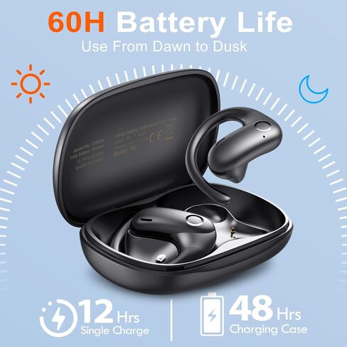 kurdene Bluetooth 5.3 Wireless Earbuds, S8 Deep Bass Hi-fi Stereo Headset with Microphone in-Ear Call Noise Canceling Bluetooth Headphones, Immersive Premium Sound Ear Buds for iPhone, Android in Saudi Arabia