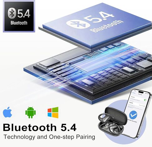 kurdene Bluetooth 5.3 Wireless Earbuds, S8 Deep Bass Hi-fi Stereo Headset with Microphone in-Ear Call Noise Canceling Bluetooth Headphones, Immersive Premium Sound Ear Buds for iPhone, Android in Saudi Arabia