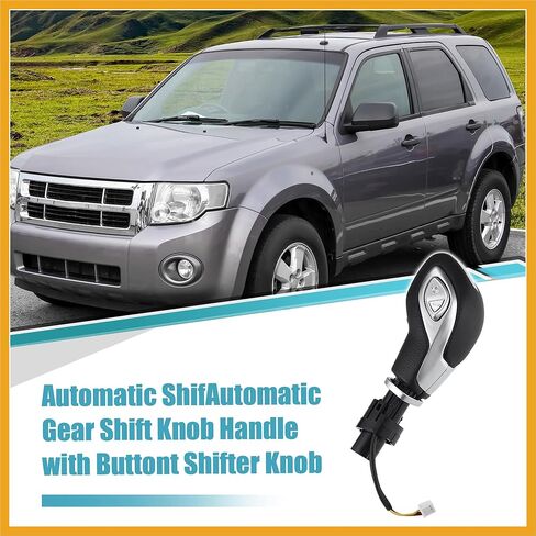 Automatic Gear Shift Knob Handle with Button for Ford Escape 2013-2016 No.DG9Z7213EA Replacement in Kuwait