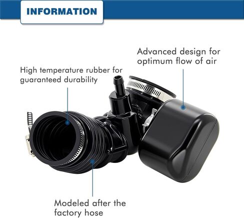 خرطوم دخول الهواء متوافق مع Chevy Spark 2013-2015 1.2L L4# 96910374 95232495 95232497 - حذاء أنبوب مجاري الهواء in Kuwait