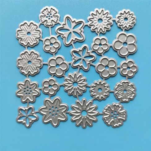Flower Metal Cutting Dies Set for DIY Scrapbooking, Embossed Paper Card Decoration, Photo Album Blessing Thanks Diary Card Craft in Kuwait