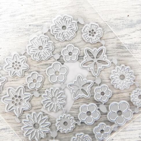 Flower Metal Cutting Dies Set for DIY Scrapbooking, Embossed Paper Card Decoration, Photo Album Blessing Thanks Diary Card Craft in Kuwait