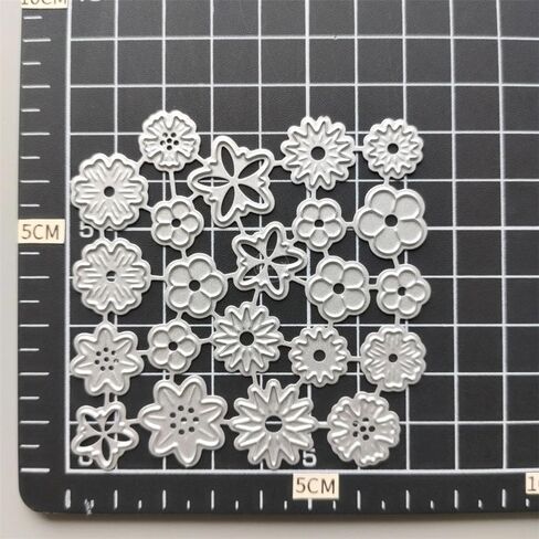 Flower Metal Cutting Dies Set for DIY Scrapbooking, Embossed Paper Card Decoration, Photo Album Blessing Thanks Diary Card Craft in Kuwait
