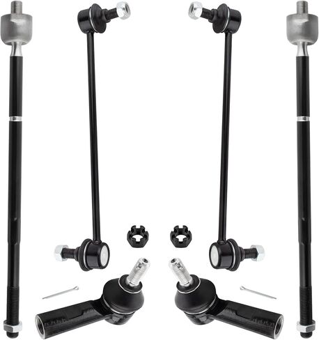 BOXI 6pc Front Tie Rod Ends + Sway Bars Fit for Pontiac Vibe 2003-2008 / for Toyota Matrix 2003-2008 / FWD Models / EV466 ES3713 K80230 in Kuwait