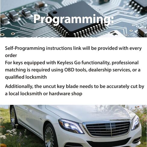 Keyless Key Fob Remote Control Replacement for 1997-2016 Mercedes Benz C CL E G GL ML R S Class IYZ3312 IYZ3317 315MHz 4 Buttons in Saudi Arabia