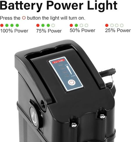 Yose Power Ebike Battery 36V 13Ah for 800W/ 750W/ 500W/ 350W/ 250W /100W Motor Electric Bicycle Compatible with Heybike for Cityscape 1.0 with BMS and Keys in Saudi Arabia