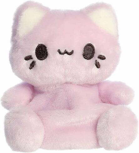 حيوان محشو من Aurora® Enchanting Tasty Peach® Meowchi Palm Pals™ - تصميم مشرق وملون لديكور الغرفة - مثالي للبالغين والأطفال وأعياد الميلاد - القلقاس 5 بوصات in Kuwait