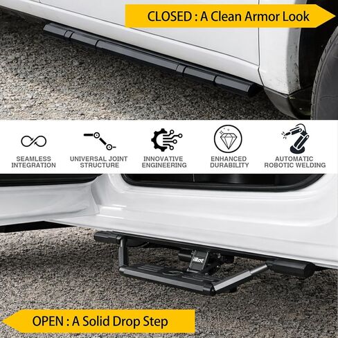 Tuxtreme Power Running Boards Compatible with Ford Ranger Mazda B-Series 1998-2011 Super Cab DF Retractable Electric Drop Steps Side Step Bars nerf Bars in Saudi Arabia