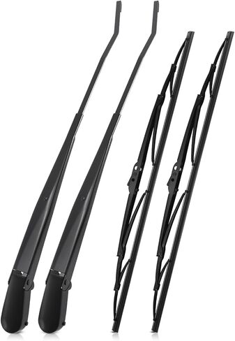 1 Pair Front Windshield Wiper Arm & Blade Kit Fit for Dodge Ram 1500 2500 3500 4500 5500 2005-2008 Replace Left: 42897 55077133AC 55077133AD, Right: 42896 55077132AC 55077132AD in Kuwait