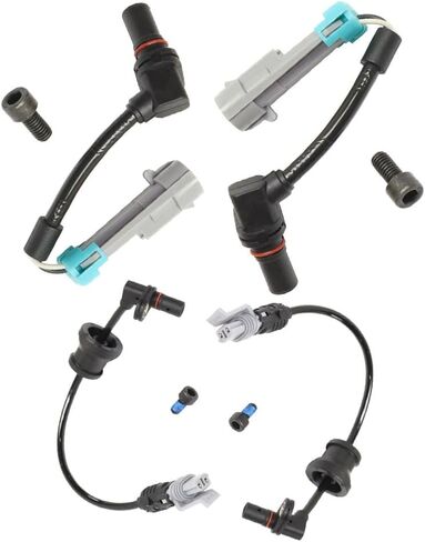 Front + Rear 4X ABS Wheel Speed Sensor Kit for 2007 2008 2009 Chevrolet Equinox Pontiac Torrent Suzuki XL-7; 2008-2010 Saturn VUE; 2012-2014 Chevrolet Captiva Sport in Kuwait
