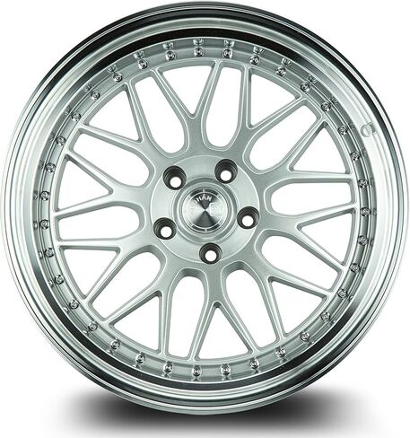 Aodhan AH02 Wheel : 19x9.5, 5x114.3 Bolt Pattern, 73.1mm Hub bore, 30mm Offset - Silver w/Machined Lip in Saudi Arabia