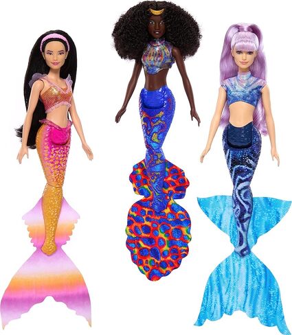 Mattel Disney The Little Mermaid Ultimate Ariel Sisters 7-Pack Set, Collection of 7 Fashion Mermaid Dolls, Toys Inspired by the Movie in Kuwait