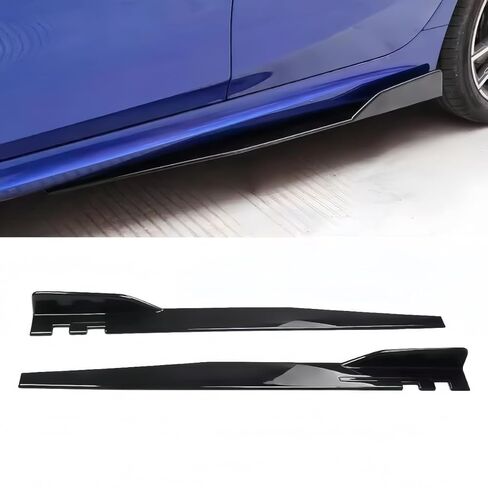 Car Side Skirt Extension Compatible with Lexus ES 2019-2025, Anti Scratch Protector for Side Fender Skirt Lip, Side Skirt Rocker Panels Guard Body Kits,45cm Black in Kuwait
