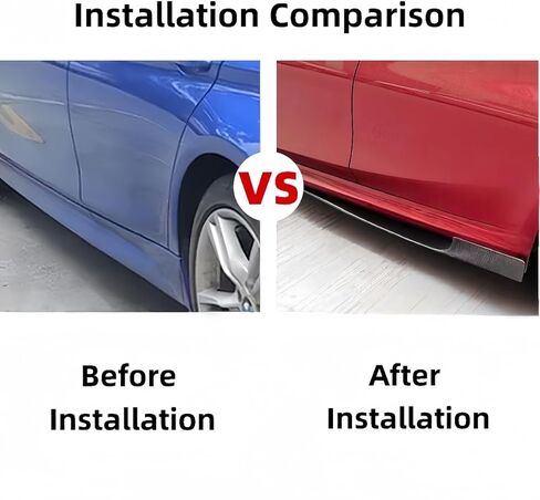 Car Side Skirt Extension Compatible with Lexus ES 2019-2025, Anti Scratch Protector for Side Fender Skirt Lip, Side Skirt Rocker Panels Guard Body Kits,45cm Black in Kuwait