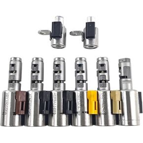 8 Pcs 09G Large Valve Solenoids Transmission Solenoid Set Compatible For VW Audi Mini 2003-On TF-60SN TF60SN 6-speed in Saudi Arabia