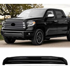 Glossy Black Front Upper Hood Bulge Molding Grill Trim Compatible with 2014-2021 Toyota Tundra Truck Grille Hood Scoop Molding Replace for 76180-0C030 in Saudi Arabia