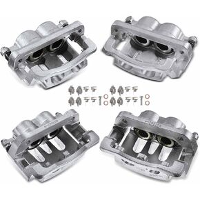 A-Premium Disc Brake Caliper Assembly with Bracket Compatible with Select Ford Models - F-250 Super Duty, F-350 Super Duty 2005-2007 - Front and Rear Driver and Passenger Side in Kuwait
