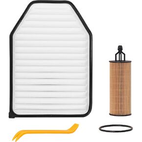Engine Air Filter&Oil Filter Combo Pack-Compatible with Jeep Wrangler 2014 2015 2016 2017,Wrangler JK 2018-68191349AA&CA10348 in Kuwait