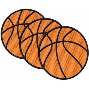 Basketball Ball Iron On Patch – Sports Basketball Emblem, DIY Sew-On Patch for Jackets, Hats, Bags, and Athletic Apparel in Kuwait