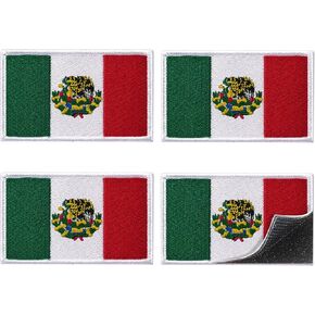 4-Pack Brazil Flag Embroidered Patches Tactical Morale Patch with Hook and Loop Fastener, Brazilian Flag Patch for Soccer Fan Cheering Gear, Backpacks, Jackets, Vests, Hats, 3x2 Inches in Kuwait