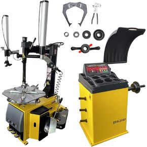 Economic Tire Changer and Wheel Balancer Combo with Bead Blaster, 110V for 10-24" Rims, Cost-Effective Tire Service Set for Garages in Saudi Arabia