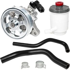 Power Steering Pump and Reservoir Tank with Suction & Return Hose & Clamps Set Compatible with Honda Accord 2008-2012 L4 2.4, Replacement 56100R40A03 56100R40P05 53701TA0A01 in Saudi Arabia