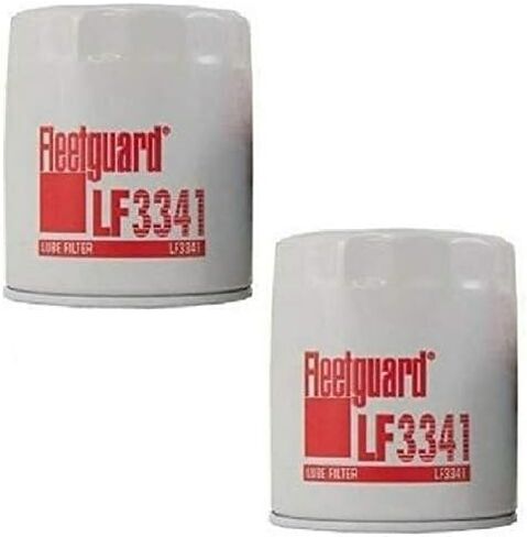 Fleetguard LF3341 Heavy-Duty Lube Oil Filters (Pack of 2), Replaces Cummins Onan 1220810, Compatible with Heavy-Duty Vehicles and Equipment in Kuwait