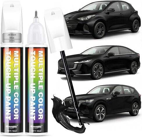 [2-PACK] for Mazda Touch Up Paint[Soul Red Crystal Metallic(46V)]-OEM-Equivalent, Fast-Drying Formula, Eco-Friendly Scratch Repair Kit for Deep Scratches in Kuwait