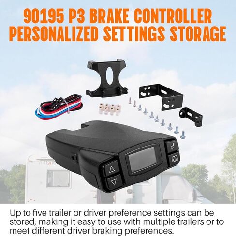 for Tekonsha P3 Prodigy Brake Controller Module Kit 90195 for Trailer with 1-4 Axles LCD Display Fit for Ford SUV Truck in Kuwait