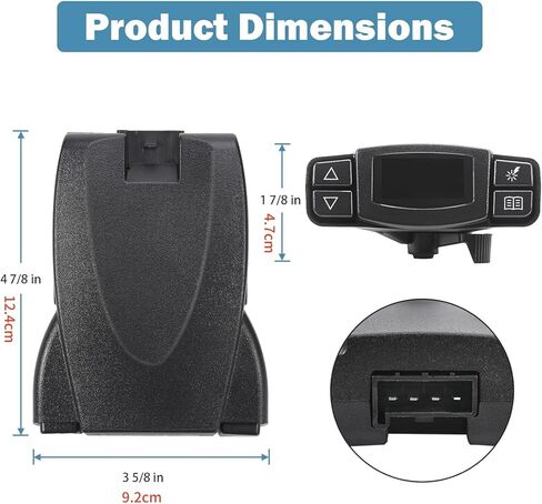 for Tekonsha P3 Prodigy Brake Controller Module Kit 90195 for Trailer with 1-4 Axles LCD Display Fit for Ford SUV Truck in Kuwait