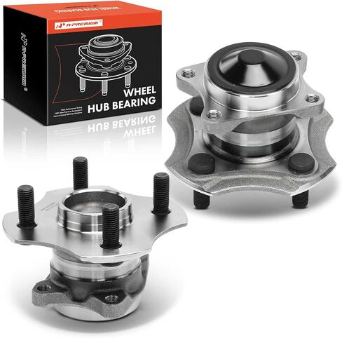 A-Premium 2 x Rear Wheel Bearing and Hub Assembly with 4-Lug Compatible with Toyota Echo 2000 2001 2002 2003 2004 2005, Without ABS Brakes in Kuwait