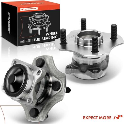 A-Premium 2 x Rear Wheel Bearing and Hub Assembly with 4-Lug Compatible with Toyota Echo 2000 2001 2002 2003 2004 2005, Without ABS Brakes in Kuwait