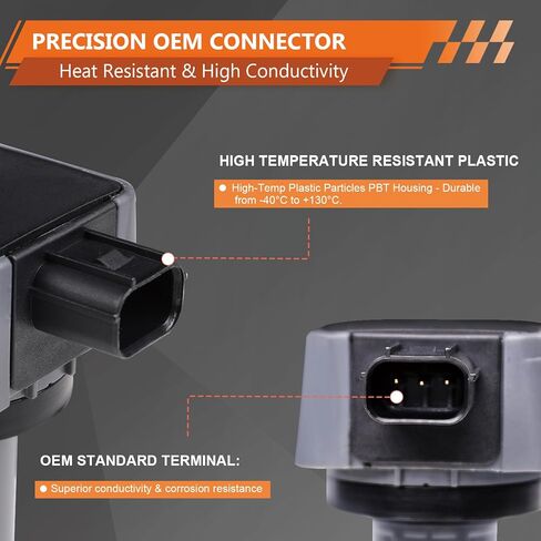 Ignition Coil - 1 Pack Compatible with Honda Civic FA1 1.8L 2006-2011, Engine Coil Replace OE# 30520RNAA01, UF-582 in Kuwait