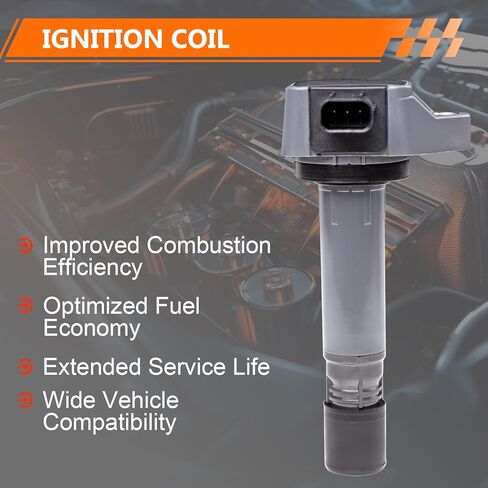 Ignition Coil - 1 Pack Compatible with Honda Civic FA1 1.8L 2006-2011, Engine Coil Replace OE# 30520RNAA01, UF-582 in Kuwait