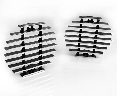 Front Bumper Fog Light Vent Cover Billet Grille 2pcs Set Compatible with 2004-2007 Titan | 2005-2007 Armada in Saudi Arabia