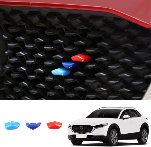 Car Accessories Front Grill Grille Strip Cover Molding Trim Only Suitable For The Right Side Compatible With Mazda CX-30 CX30 2020-2024 2025 2026 (3-color) 3PCS ABS in Saudi Arabia