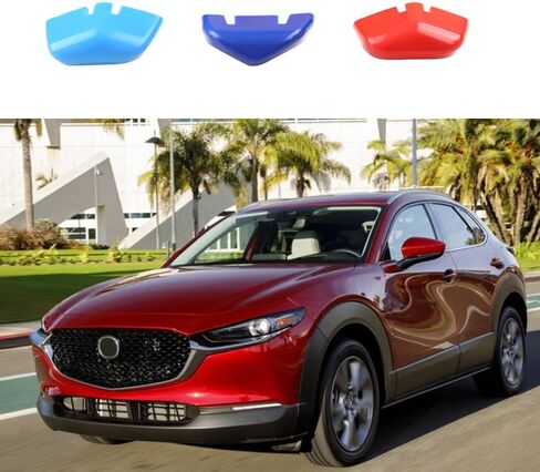 Car Accessories Front Grill Grille Strip Cover Molding Trim Only Suitable For The Right Side Compatible With Mazda CX-30 CX30 2020-2024 2025 2026 (3-color) 3PCS ABS in Saudi Arabia
