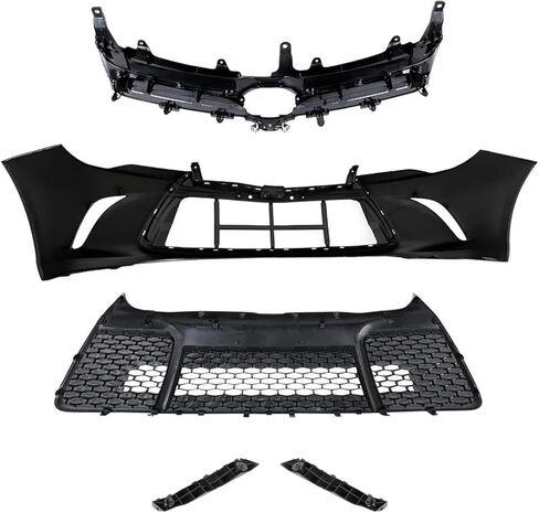 Complete Front Grille Bumper Daytime Running Light Set Compatible with 2015 2016 2017 To-yota Camry SE XSE Sport Type - Front Bumper Kit in Saudi Arabia