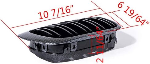 Astra Depot Carbon Fiber Color Front Kidney Grill Compatible For BMW 3 Series 1999-2002 E46 M3 323 i/is 325Ci 328 i/is/Ci 330Ci 2 Doors Grilles, Dual Slats in Kuwait