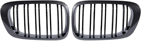 Astra Depot Carbon Fiber Color Front Kidney Grill Compatible For BMW 3 Series 1999-2002 E46 M3 323 i/is 325Ci 328 i/is/Ci 330Ci 2 Doors Grilles, Dual Slats in Kuwait